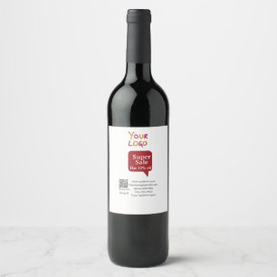 Rótulo De Garrafa De Cerveja super promoção comercial desconto digitalizar códi
