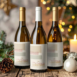 Rótulo De Garrafa De Cerveja Tartan Twill Merry Christmas Red Green ID1141A