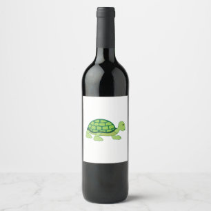 Rótulo De Garrafa De Cerveja Tartaruga
