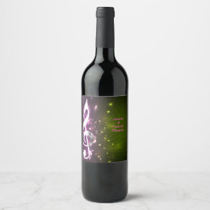 Rótulo De Garrafa De Cerveja Temas de Celebração para Amantes de Música