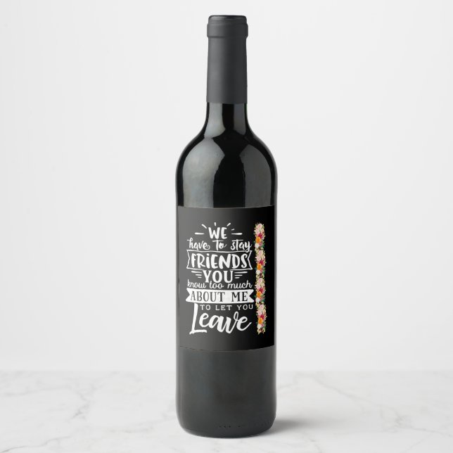 Rótulo De Garrafa De Cerveja Temos Que Ficar Amigos (Frente)