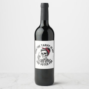 Rótulo De Garrafa De Cerveja Tenha o dia do carro que você votou em Anti-Trump
