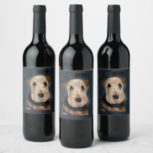 RÓTULO DE GARRAFA DE CERVEJA TERRIER AIREDALE       