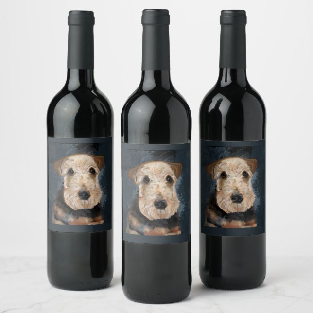 RÓTULO DE GARRAFA DE CERVEJA TERRIER AIREDALE        (Garrafas)