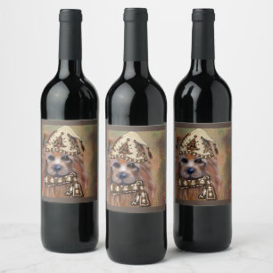 RÓTULO DE GARRAFA DE CERVEJA TERRIER AUSTRALIANO
