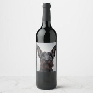 Rótulo De Garrafa De Cerveja Terrier escocês