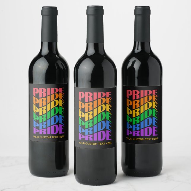 Rótulo De Garrafa De Cerveja Texto Personalizado Orgulho (Garrafas)