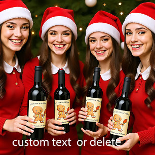 Rótulo De Garrafa De Cerveja Texto personalizado Rally de Natal desastrado