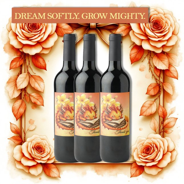 Rótulo De Garrafa De Cerveja The Little Mystic Dragon.  (Criador carregado)