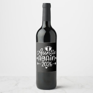 Rótulo De Garrafa De Cerveja Tia Novamente Anúncio de Gravidez 2026