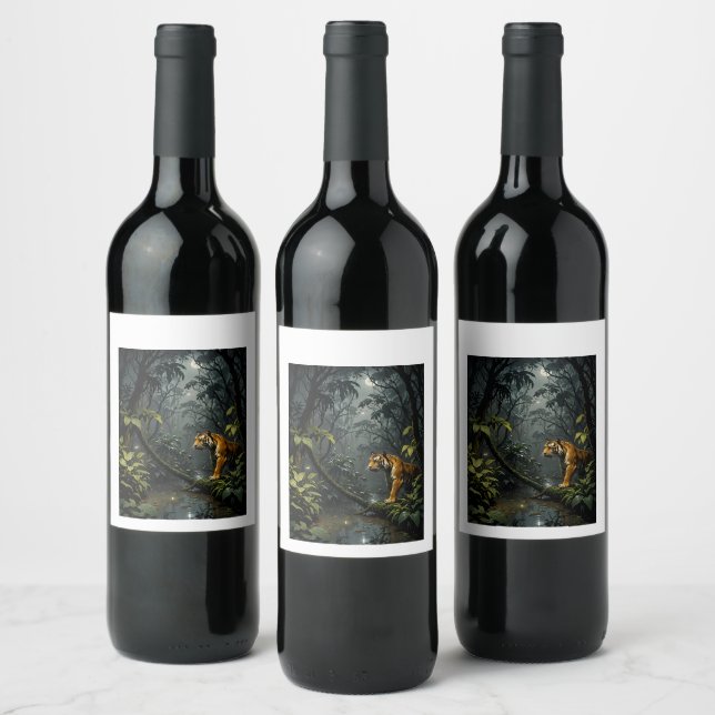 Rótulo De Garrafa De Cerveja Tiger Art (Garrafas)