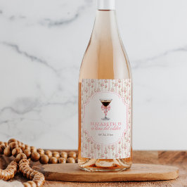 Rótulo De Garrafa De Cerveja "Tini Bit Older Espresso Martini Coquette Birthday