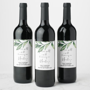 Rótulo De Garrafa De Cerveja Tio para estar grávida Anúncio para o Irmão Win