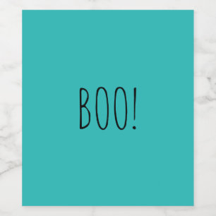 Rótulo De Garrafa De Cerveja Típica simples de teia de boo engraçada Halloween