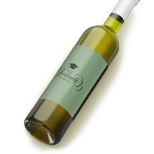 Rótulo De Garrafa De Cerveja Tipografia de Script Verde Preto Elegante do forma