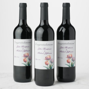 Rótulo De Garrafa De Cerveja Tipografia Elegante de Suite de Casamento de Paste
