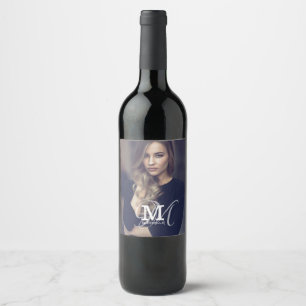 Rótulo De Garrafa De Cerveja Tipografia personalizada de fotos e nomes