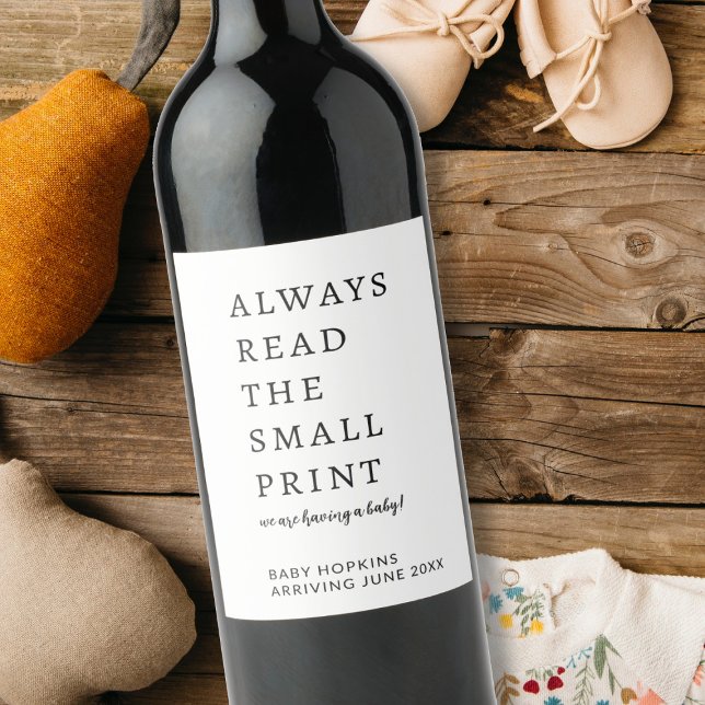 Rótulo De Garrafa De Cerveja Título: Anúncio de bebê editável personalizado (Criador carregado)