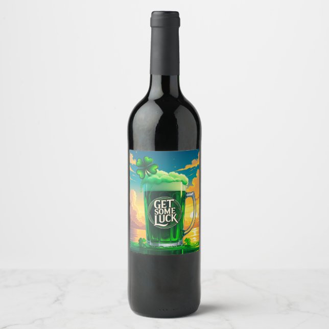 Rótulo De Garrafa De Cerveja Tome sorte (Frente)