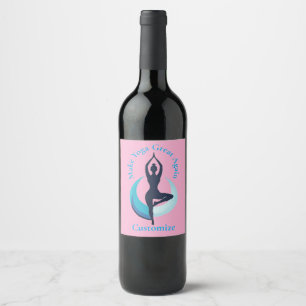Rótulo De Garrafa De Cerveja Tornar Excelente Yoga Novamente Thunder_Cove