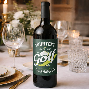 Rótulo De Garrafa De Cerveja Torneio de Golfe do nome Pro Golf Torphy Golfing