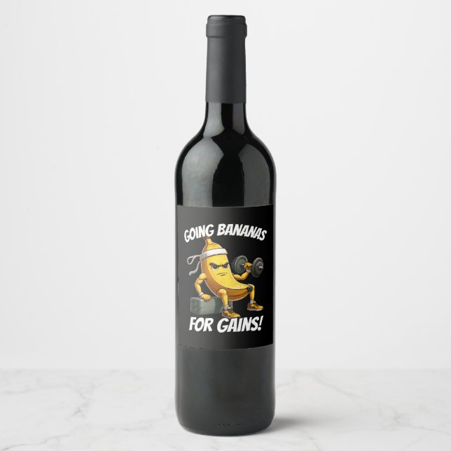Rótulo De Garrafa De Cerveja tratamento de bananas (Frente)