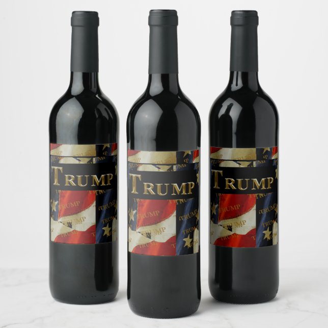 RÓTULO DE GARRAFA DE CERVEJA TRUMP (Garrafas)
