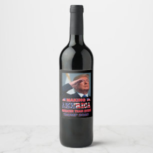 Rótulo De Garrafa De Cerveja Trump 2020 Torna o excelente da América