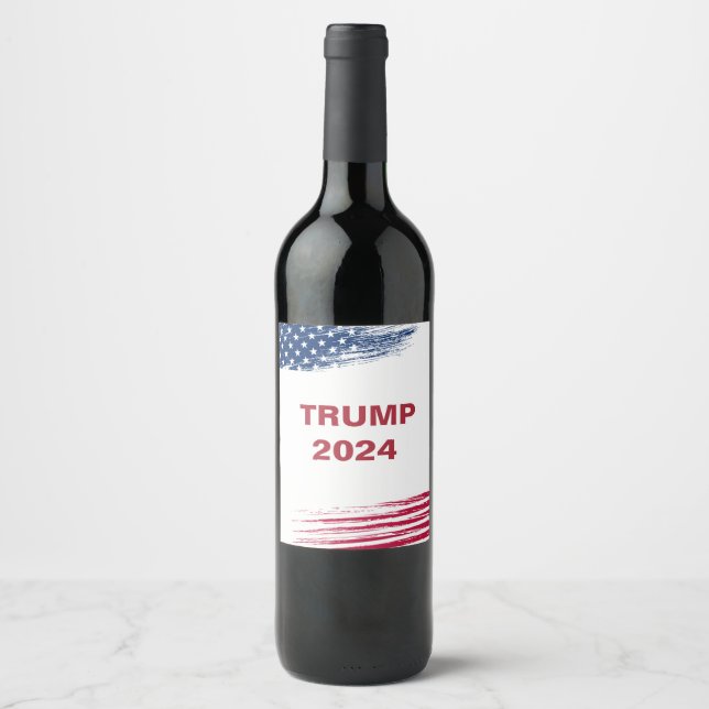 Rótulo De Garrafa De Cerveja Trump 2024 (Frente)