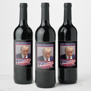 Rótulo De Garrafa De Cerveja Trump 2024