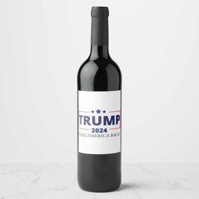 Rótulo De Garrafa De Cerveja Trump 2024 (Frente)