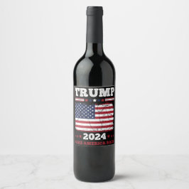 Rótulo De Garrafa De Cerveja Trump 2024