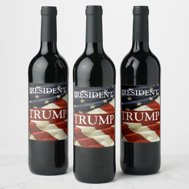 RÓTULO DE GARRAFA DE CERVEJA TRUMP 2024 (Garrafas)