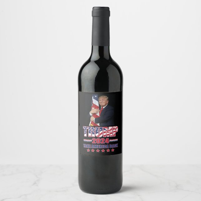 Rótulo De Garrafa De Cerveja Trump 2024 - Take America Back (Frente)