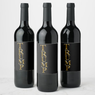 RÓTULO DE GARRAFA DE CERVEJA TRUMP 2025