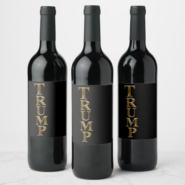 RÓTULO DE GARRAFA DE CERVEJA TRUMP 2025 (Garrafas)