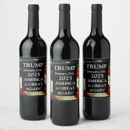 RÓTULO DE GARRAFA DE CERVEJA TRUMP 2025
