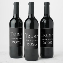 RÓTULO DE GARRAFA DE CERVEJA TRUMP 2025