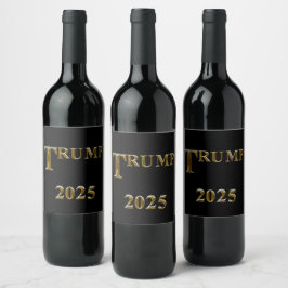 RÓTULO DE GARRAFA DE CERVEJA TRUMP 2025