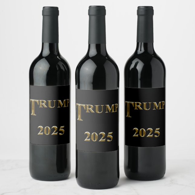 RÓTULO DE GARRAFA DE CERVEJA TRUMP 2025 (Garrafas)