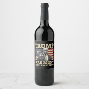 Rótulo De Garrafa De Cerveja Trump Estava Certo Sobre Tudo Que Os EUA E A Améri