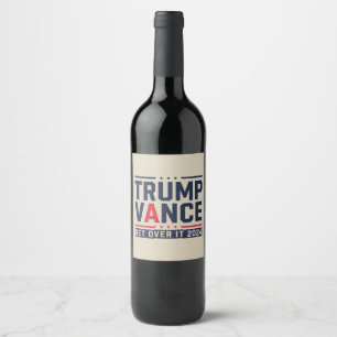Rótulo De Garrafa De Cerveja Trump Ganhou Eleição 2024 Presidente Trump Vance