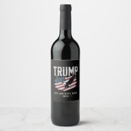 Rótulo De Garrafa De Cerveja Trump Leve a América de Volta Eleição 2024 Vintage