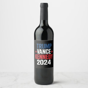 Rótulo De Garrafa De Cerveja Trump Vance Kennedy Presidente Eleição 2024