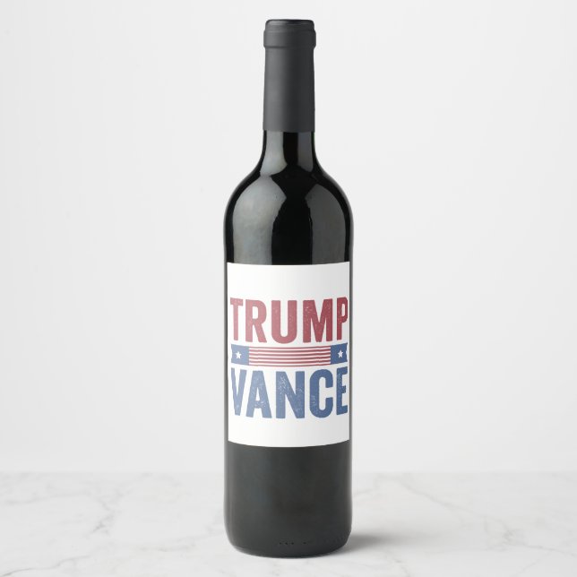 Rótulo De Garrafa De Cerveja Trump Vance Republican American Election Gift (Frente)