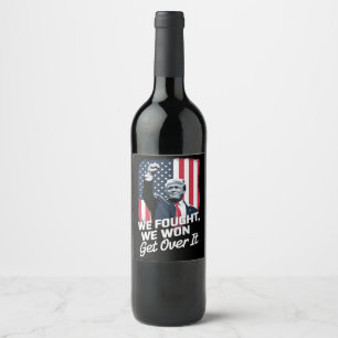 Rótulo De Garrafa De Cerveja Trump Venceu Supere Isso Vitória de Trump 47º Pres
