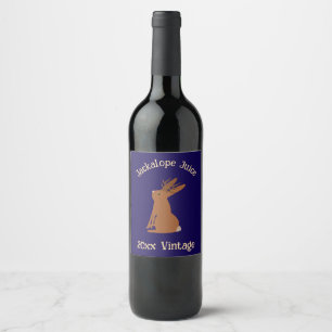 Rótulo De Garrafa De Cerveja Truque de Jackalope do Halloween ou tratamento per