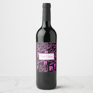 RÓTULO DE GARRAFA DE CERVEJA TUDO ROSA 