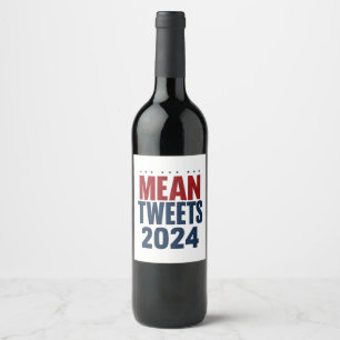 Rótulo De Garrafa De Cerveja Tweets Maldosos 2024 Eleição Divertida Trump