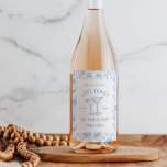 Rótulo De Garrafa De Cerveja Último brinde na Bachelorette Floral Costeira<br><div class="desc">Este design apresenta texto ousado moderno,  vibes costeiras de praia com cocktails desenhados à mão.</div>